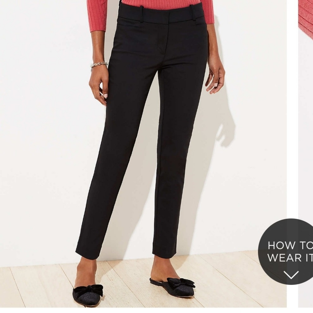 Ann Taylor LOFT Skinny Ankle Pants Size 0 NAVY